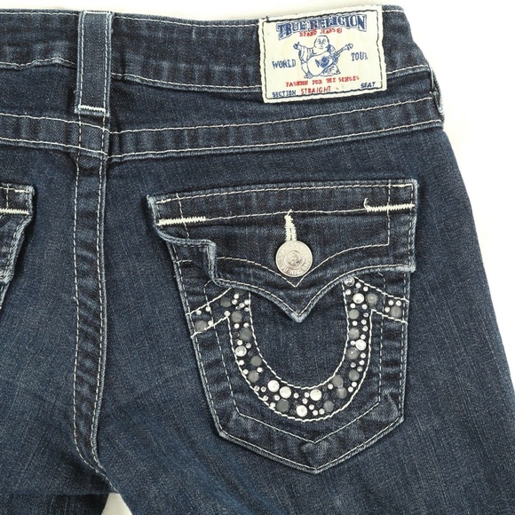 true religion flap pocket straight jeans